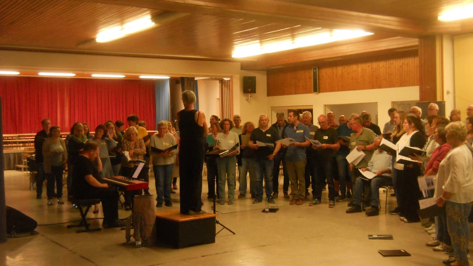 Chorprobe für das Chorkonzert Grenzen überwinden